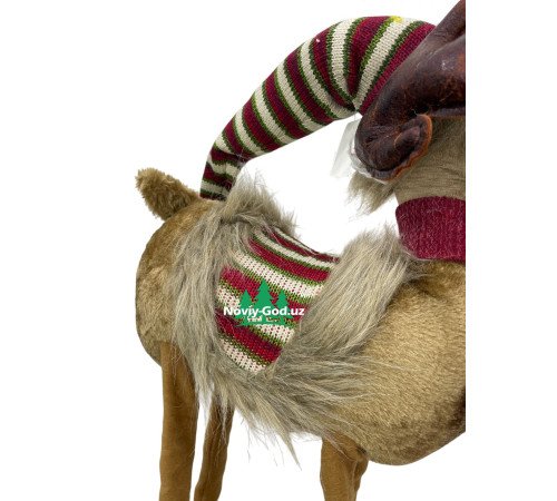 Декоративный олень новогодний с телескопическими ногами до 60 см