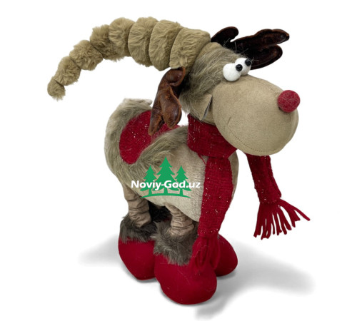 Декоративный олень новогодний с телескопическими ногами до 60 см