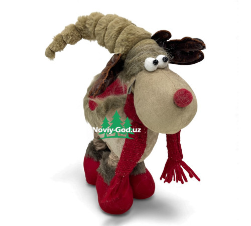 Декоративный олень новогодний с телескопическими ногами до 60 см