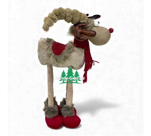 Декоративный олень новогодний с телескопическими ногами до 60 см