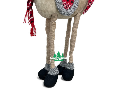 Декоративный олень новогодний с телескопическими ногами до 80 см