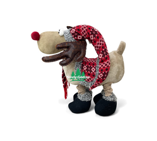 Декоративный олень новогодний с телескопическими ногами до 80 см