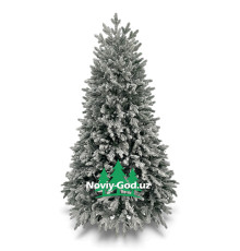 Искусственная новогодняя елка "Снежное сияние", размер - 180-240 см c встроенной гирляндой (3500 диодов). Гелиевая, литая. Премиум класс.